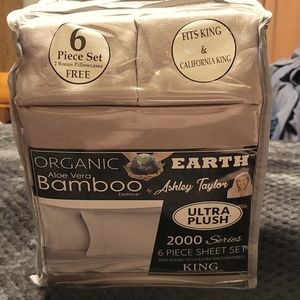 California King deep pocket 6 piece set